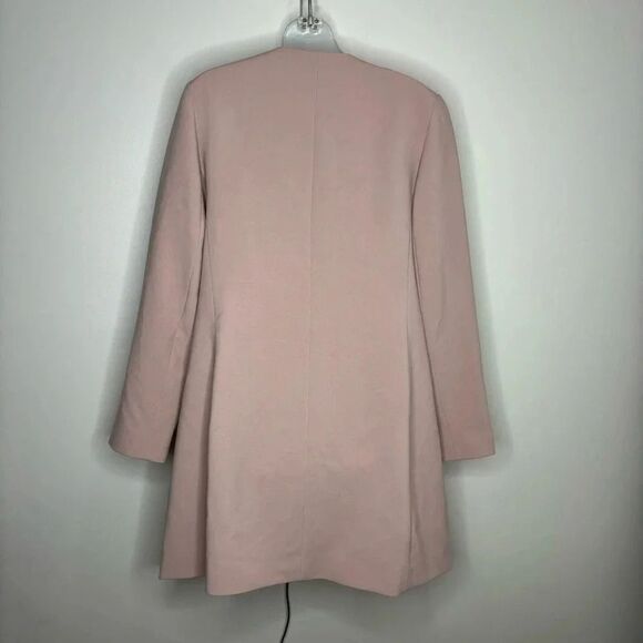 Lauren Ralph Lauren Dress Jacket Over Coat Blush Pink Snap Buttons size medium - Picture 7 of 7